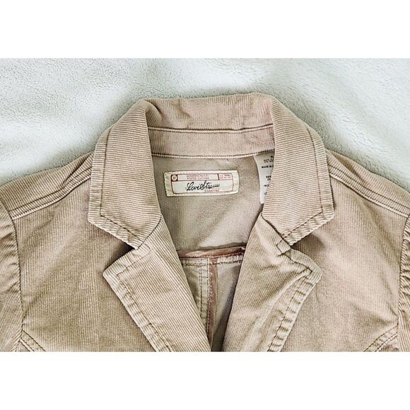 Levi Strauss corduroy vintage slim fit tan jacket - Picture 3 of 6